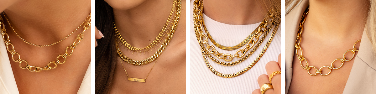 Chunky chain kettingen Chunky chain kettingen