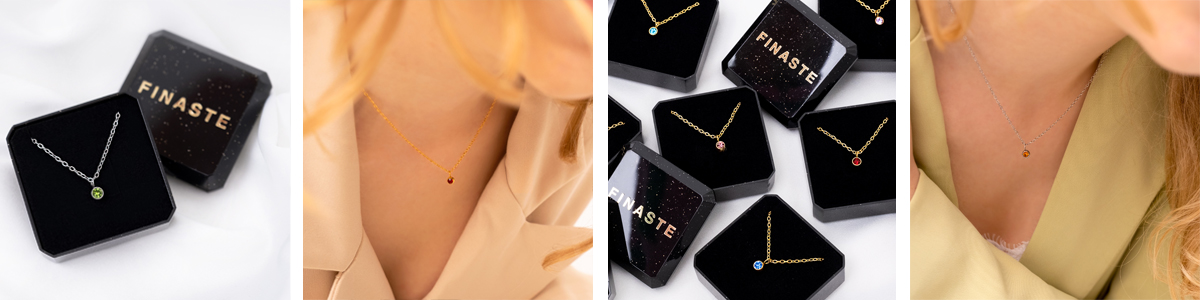Birthstone kettingen Birthstone kettingen
