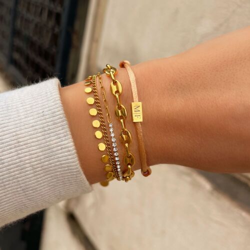 Boho Armband Little Coins Verguld