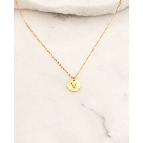 Letter Ketting Coin Goud Kleurig