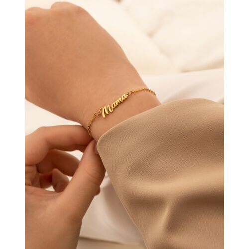 Mama armband goud kleurig