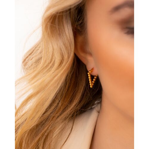 Triangle hoops goldplated