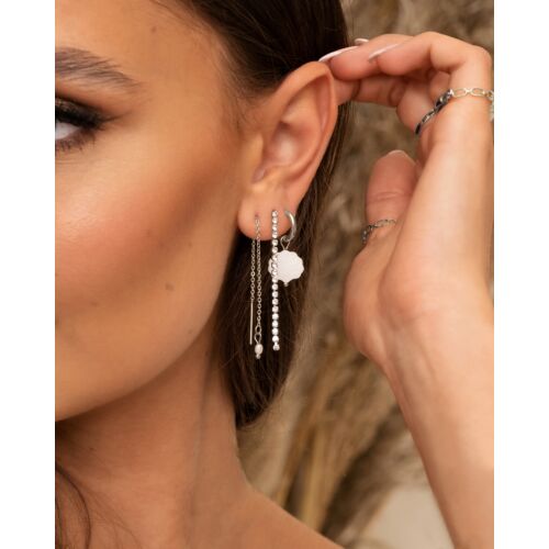 Shell earrings white 