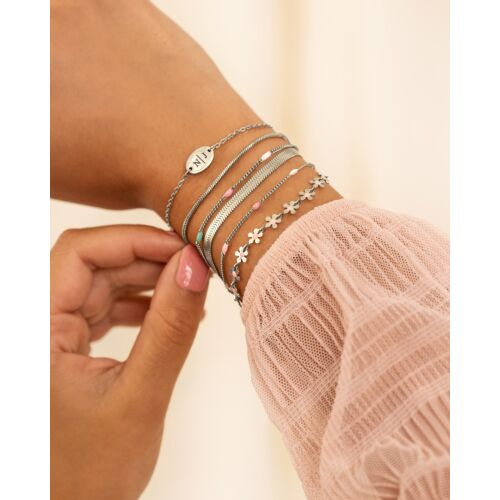 Armband met multicolor bolletjes 