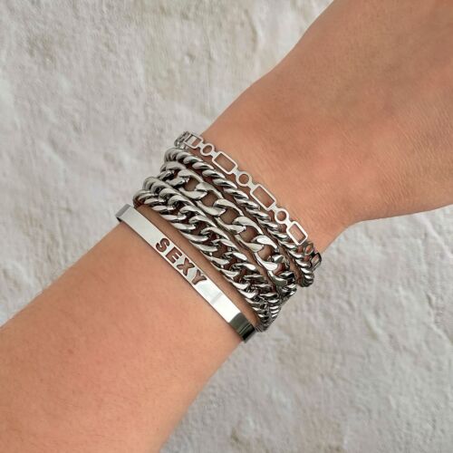  Zilveren armbanden set voor finaste girls