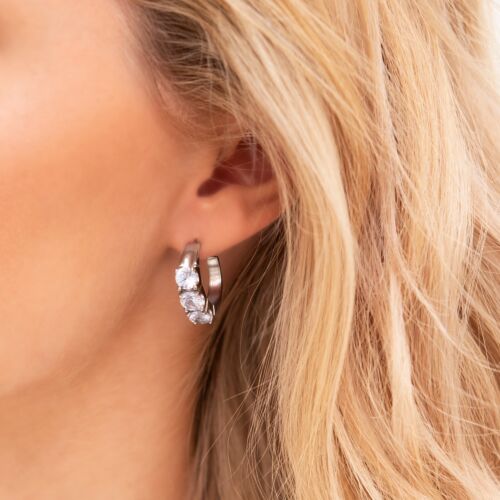 Big sparkle hoops