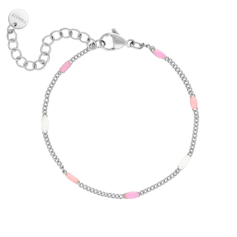 Armband Met Roze Bolletjes mix