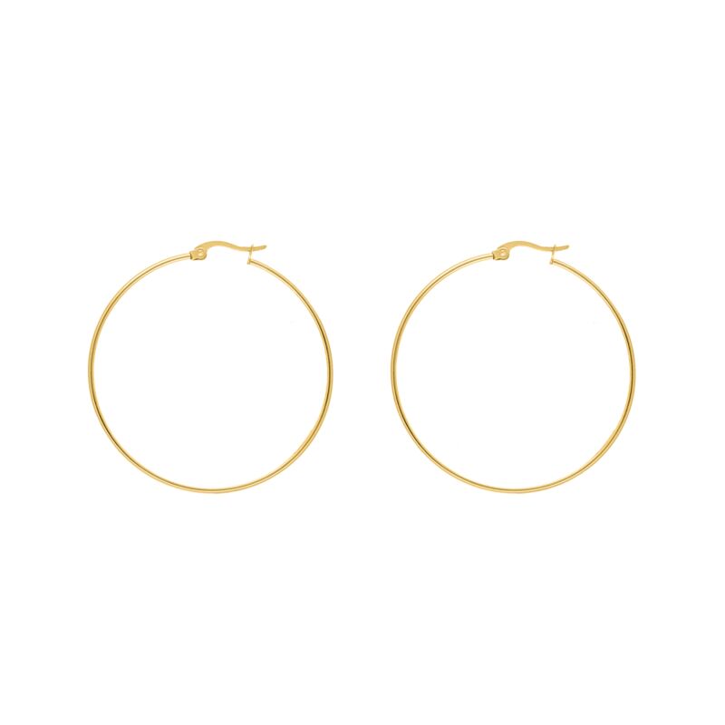 Big hoop earrings goldplated