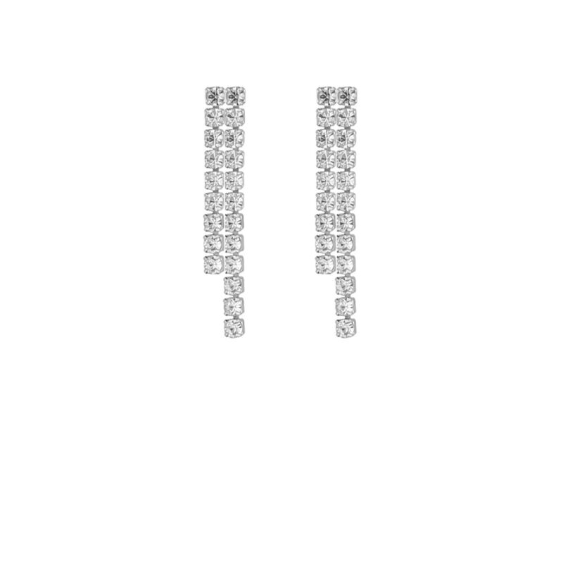 Double tennis earrings