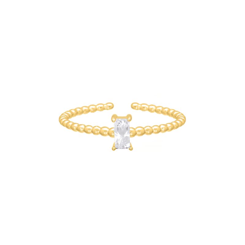 Fancy glam ring goudkleurig