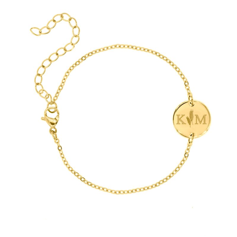 Initialen armband Goud