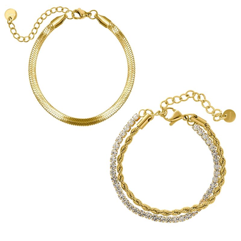 Musthave armbanden set kleur goud