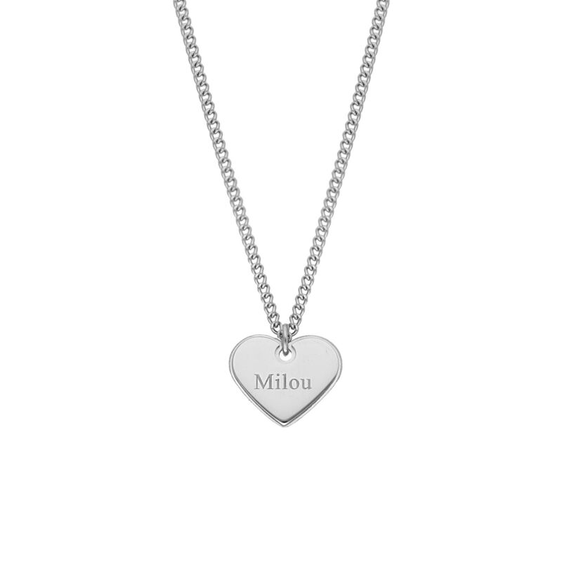 Hartjes ketting met naam