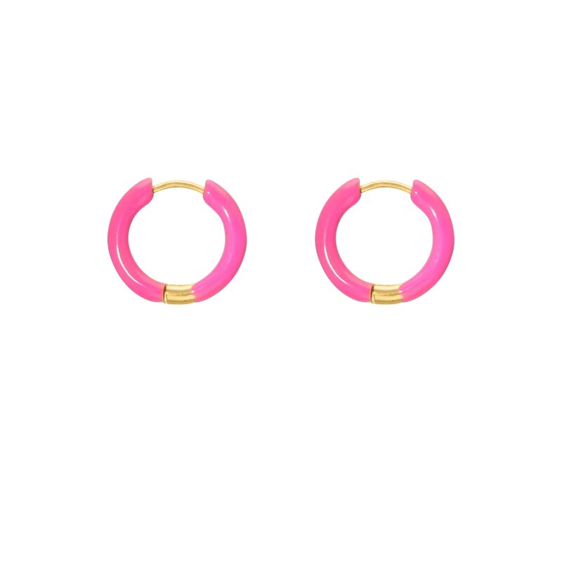 Hot summer earrings pink