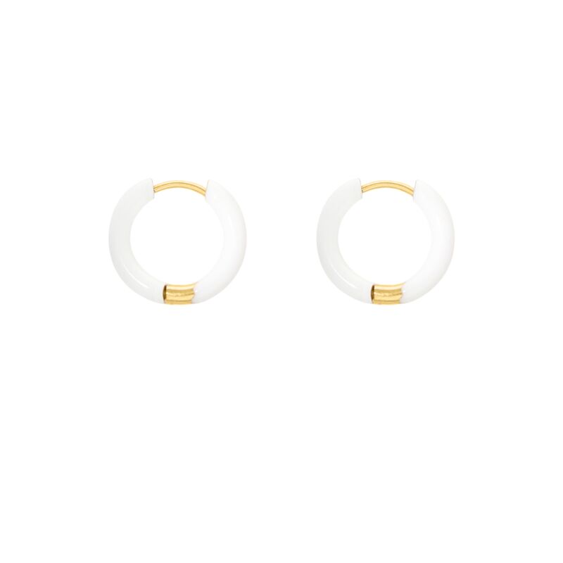 Hot summer earrings white