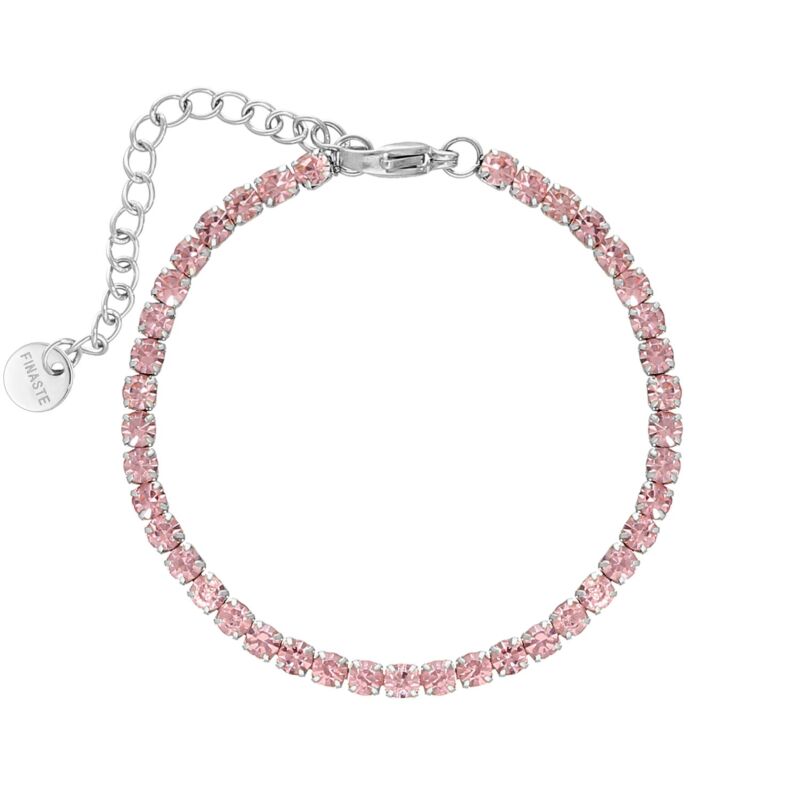 Roze tennis armbandje