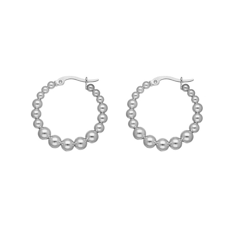 Hoop earrings met bolletjes