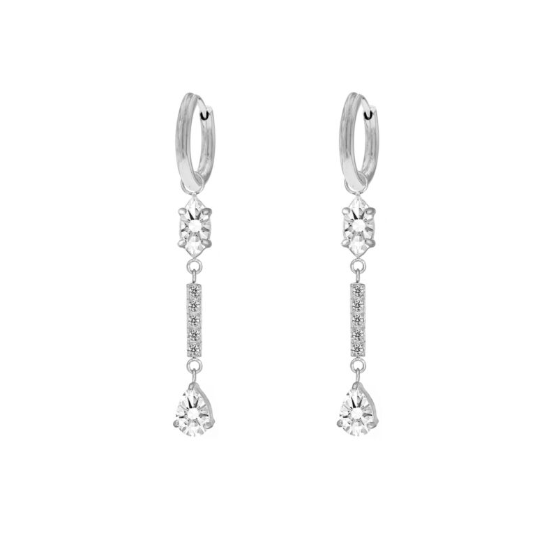 Exclusive crystal drops earrings