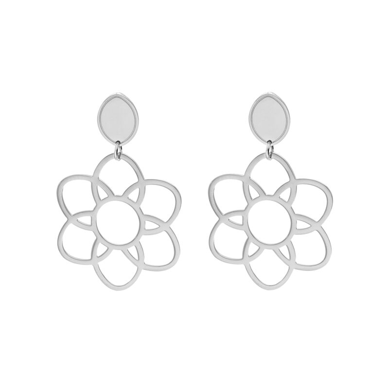 Statement flower earrings