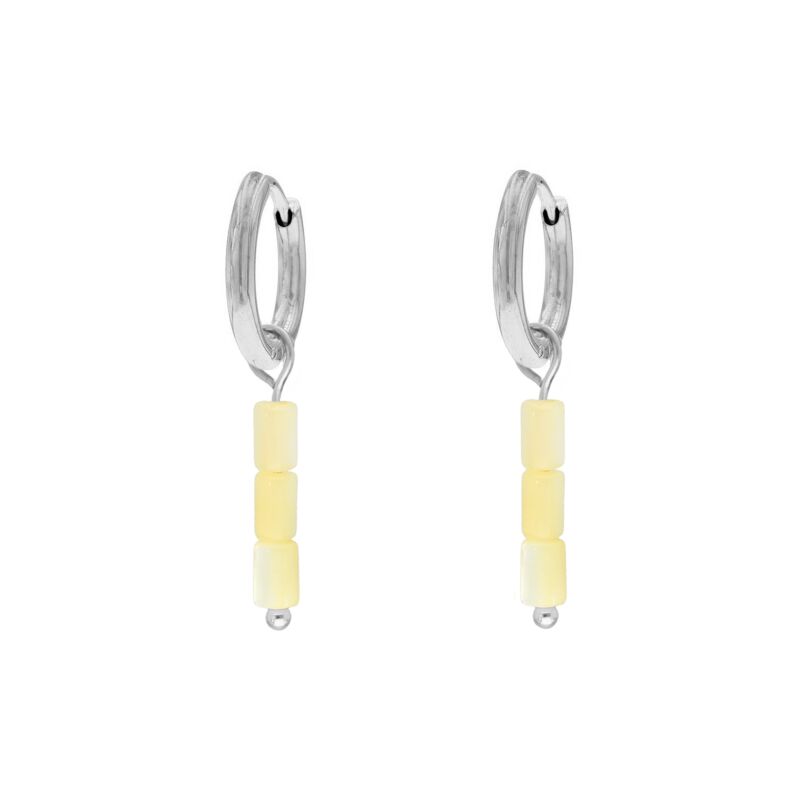 Little stone earrings yellow