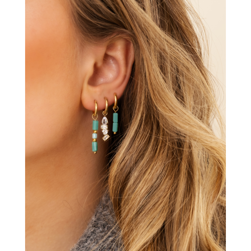 Oorbellen ocean goudkleurig