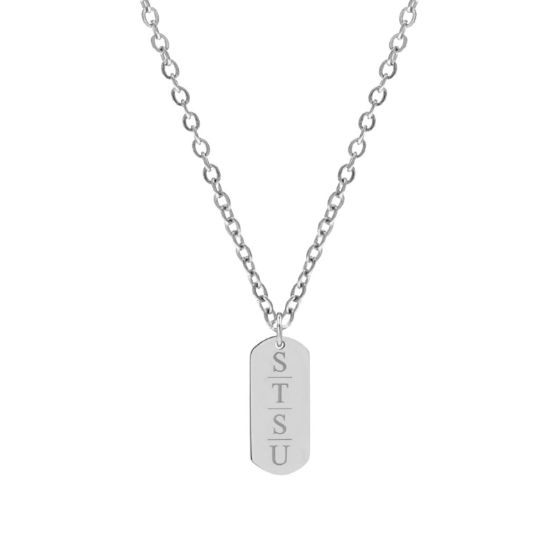 Grote bar ketting met 4 letters