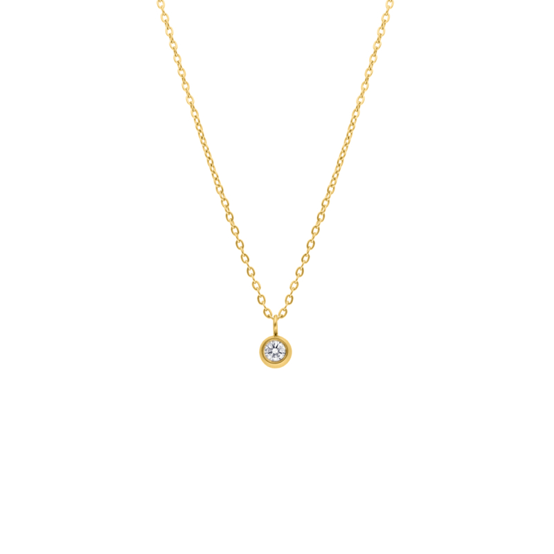 Ketting sparkle stone goud kleurig
