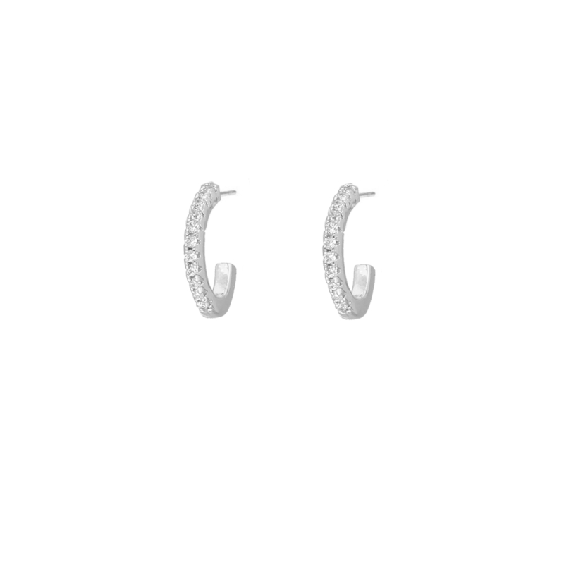 Shiny stones oorbellen 15 mm 