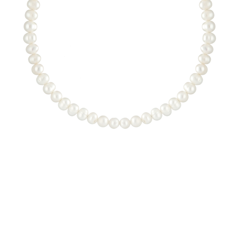 Korte parelketting goudkleurig