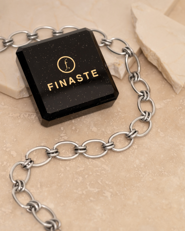 Statement ketting zilver