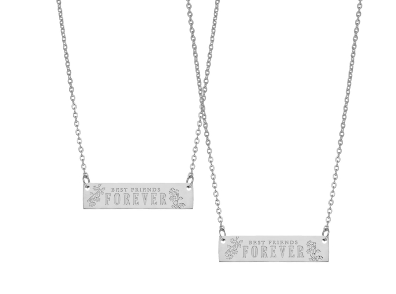 ZIlveren kettingen best friends forever