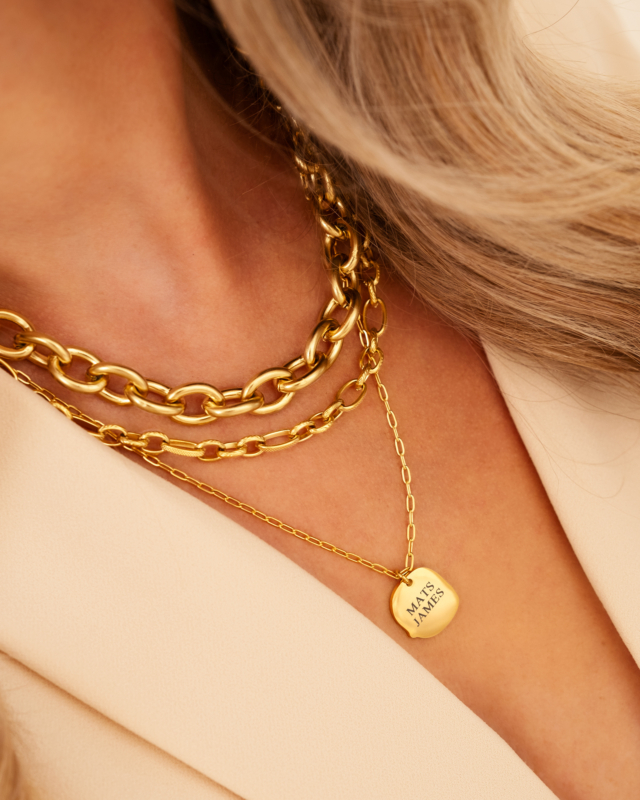 Schakelketting mix goud kleurig