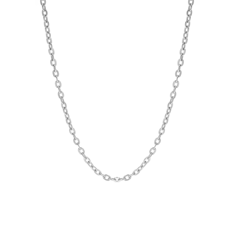 Chain ketting fijn zilver