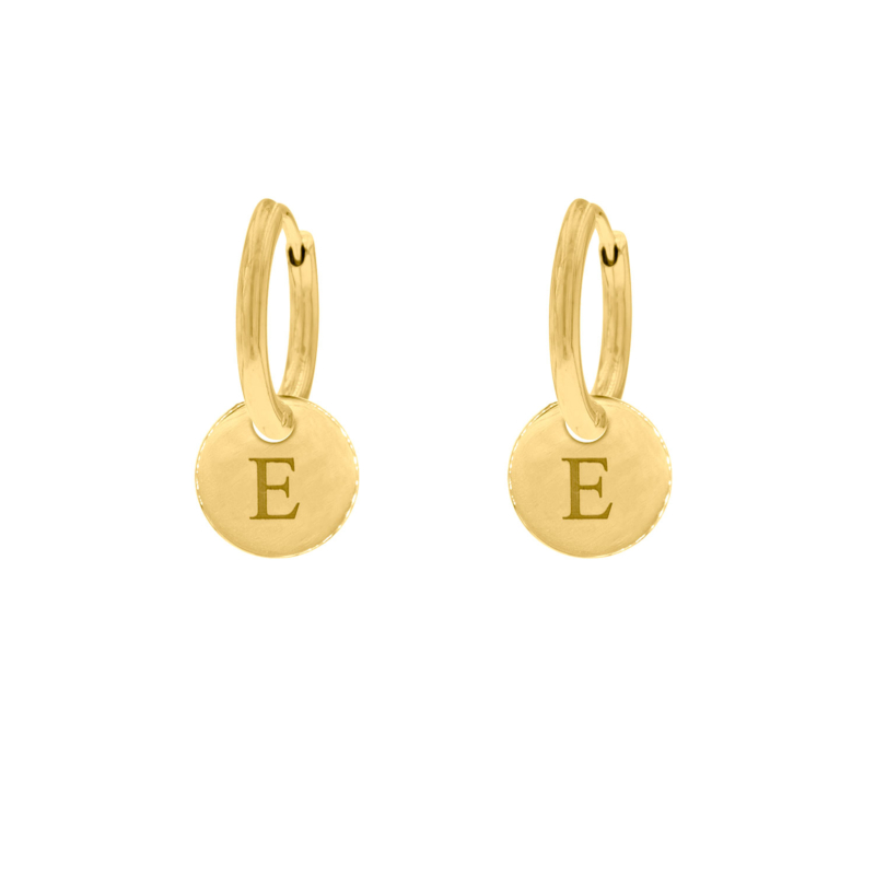 Initial Oorbellen Goud