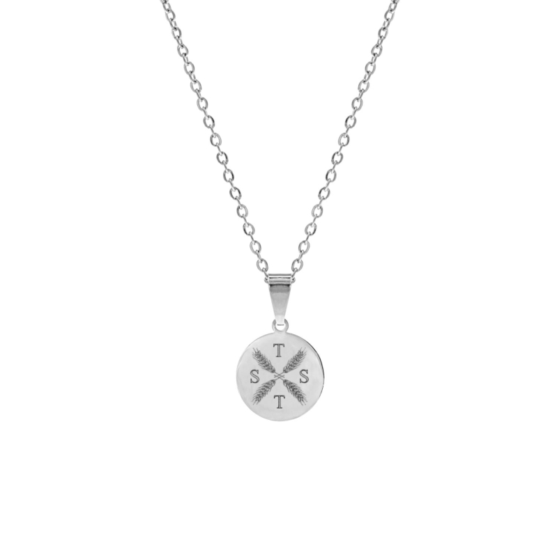 Ketting vier letters Zilver