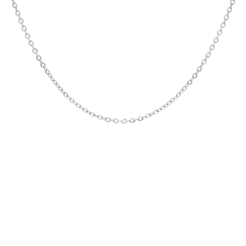 Zilveren minimalistische schakeltjes ketting mini