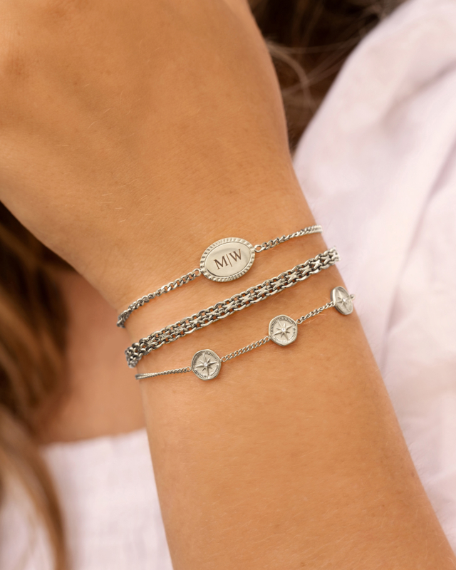 Vintage initial bracelet