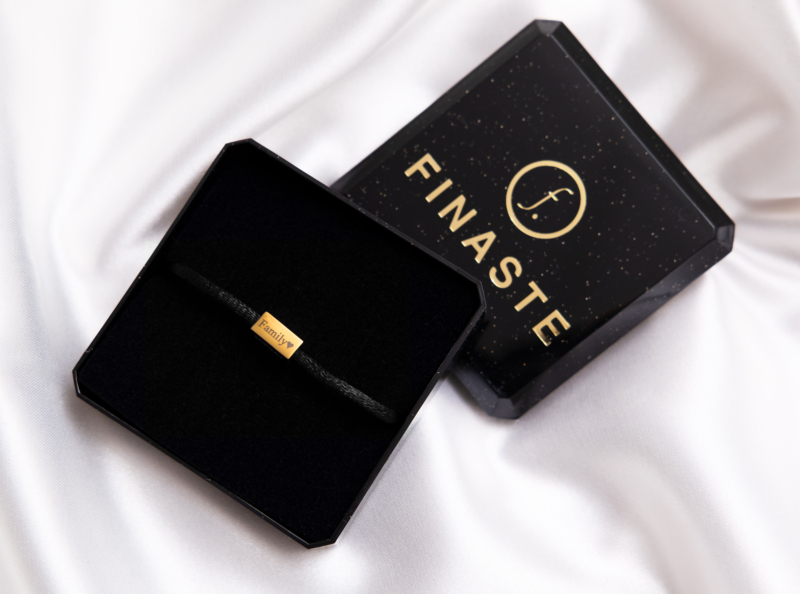 zwarte bar armband graveerbaar