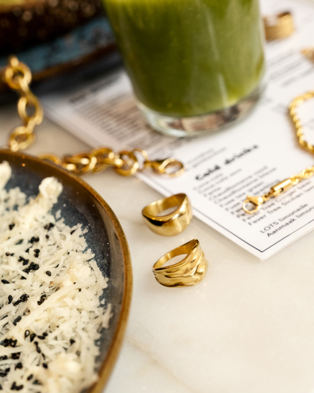 Gouden ringen chunky