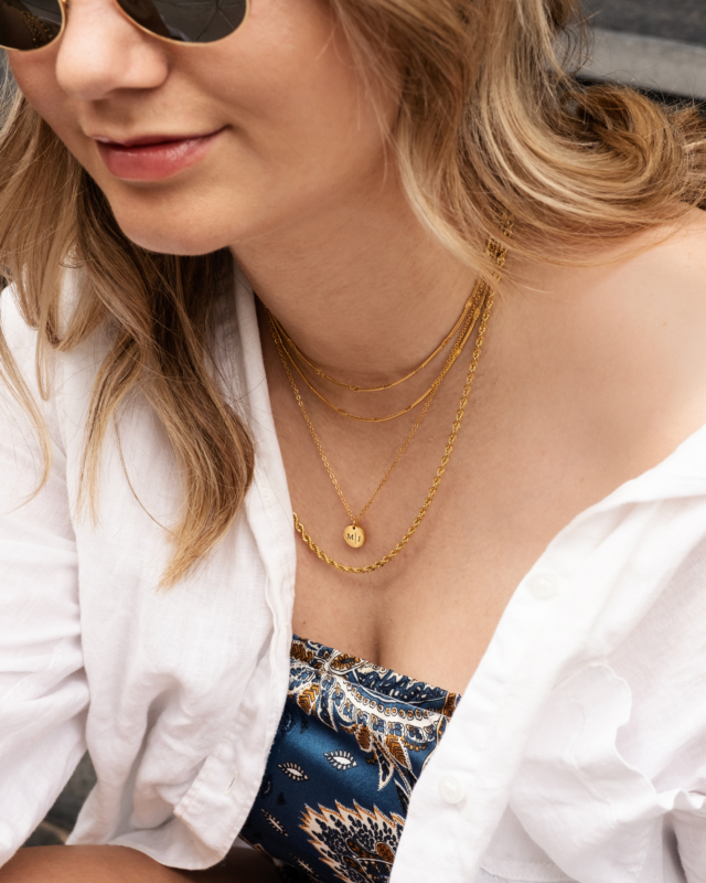 Gouden kettingen mix