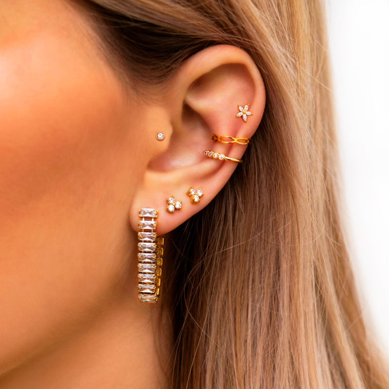 ear cuff goud mixen
