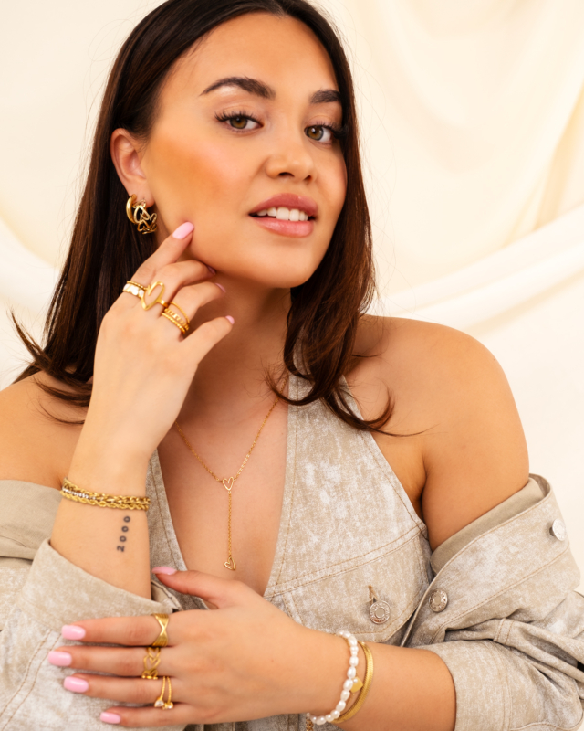 Pearl bracelet goldplated