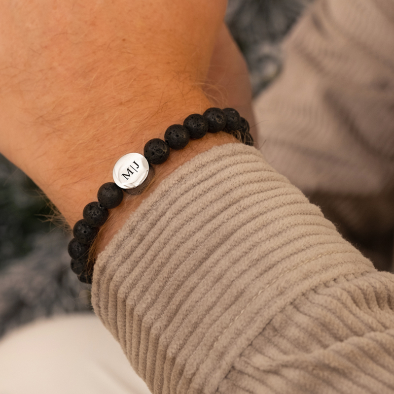 Heren armband met gravering