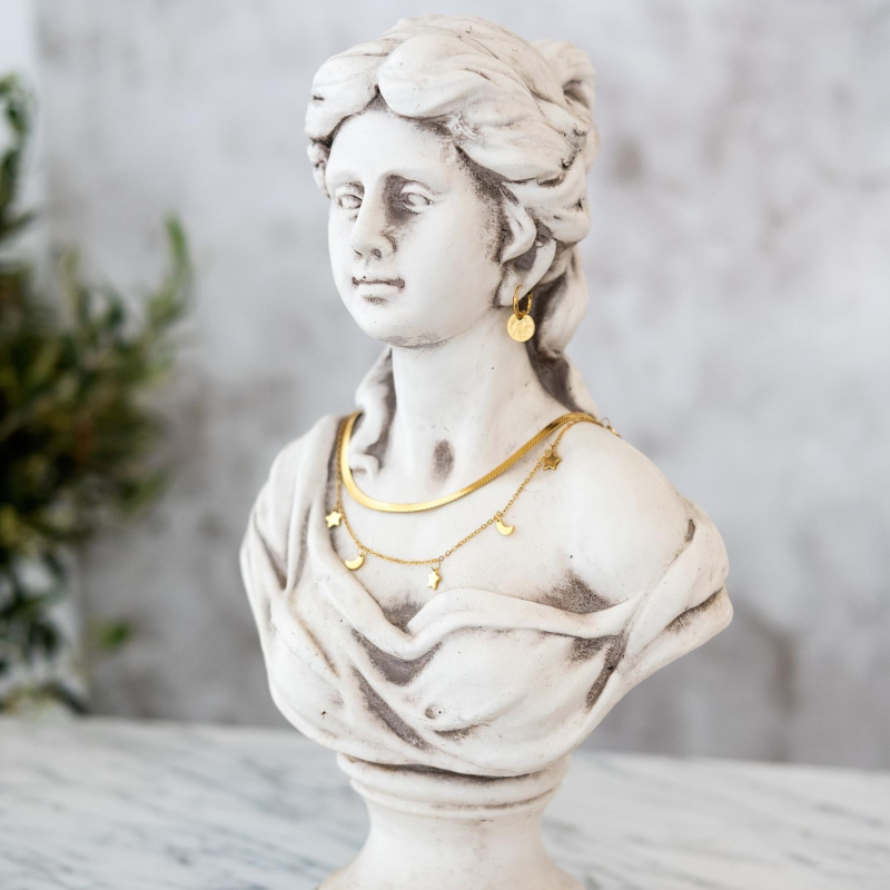 Mooie mix van twee kettingen die je perfect kan combineren voor een casual look