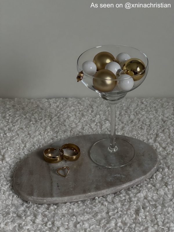 Gouden hoops en ring hartje