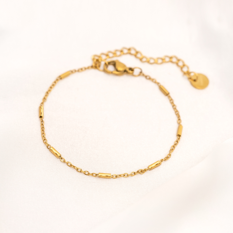 Gouden armband met schakels