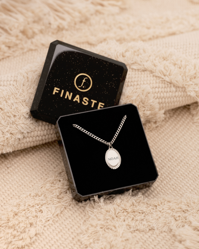 Vintage initial necklace