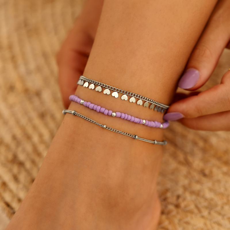 Enkelbandje little hearts