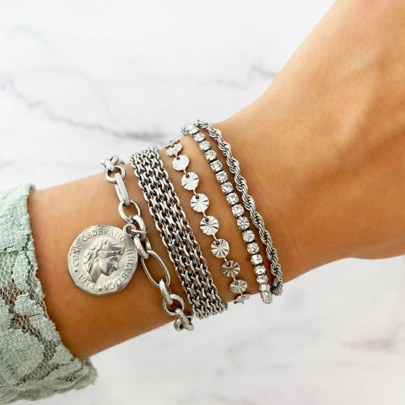 Zilveren armbanden mix