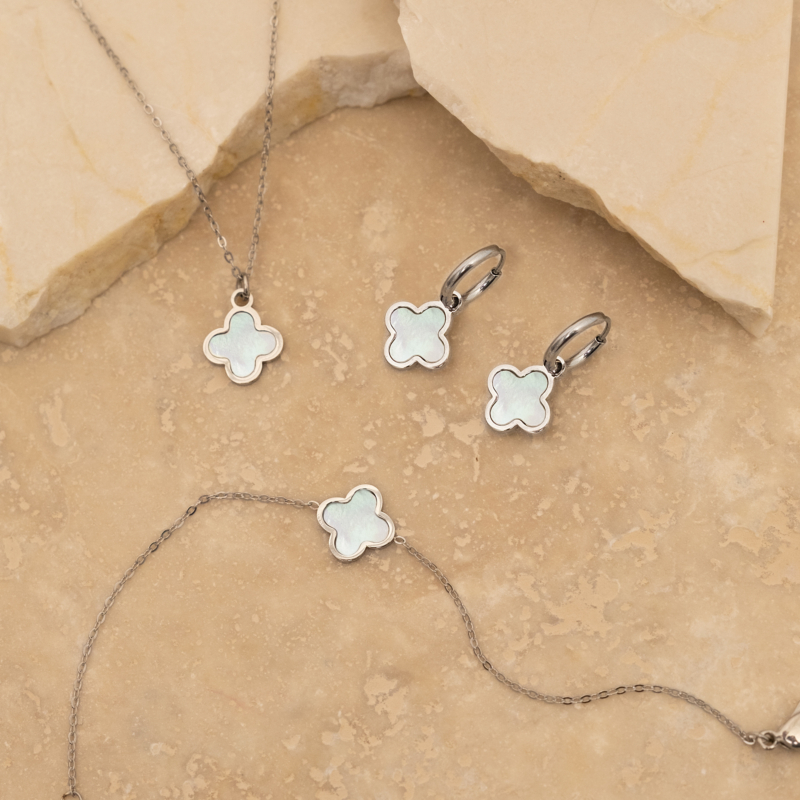 Luxury clover sieradenset